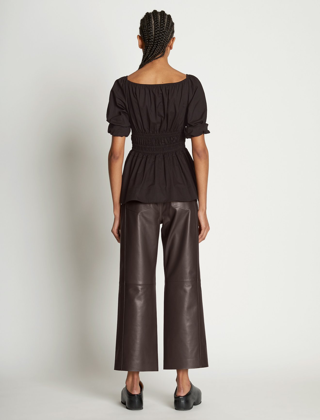 Square Neck Poplin Top #3