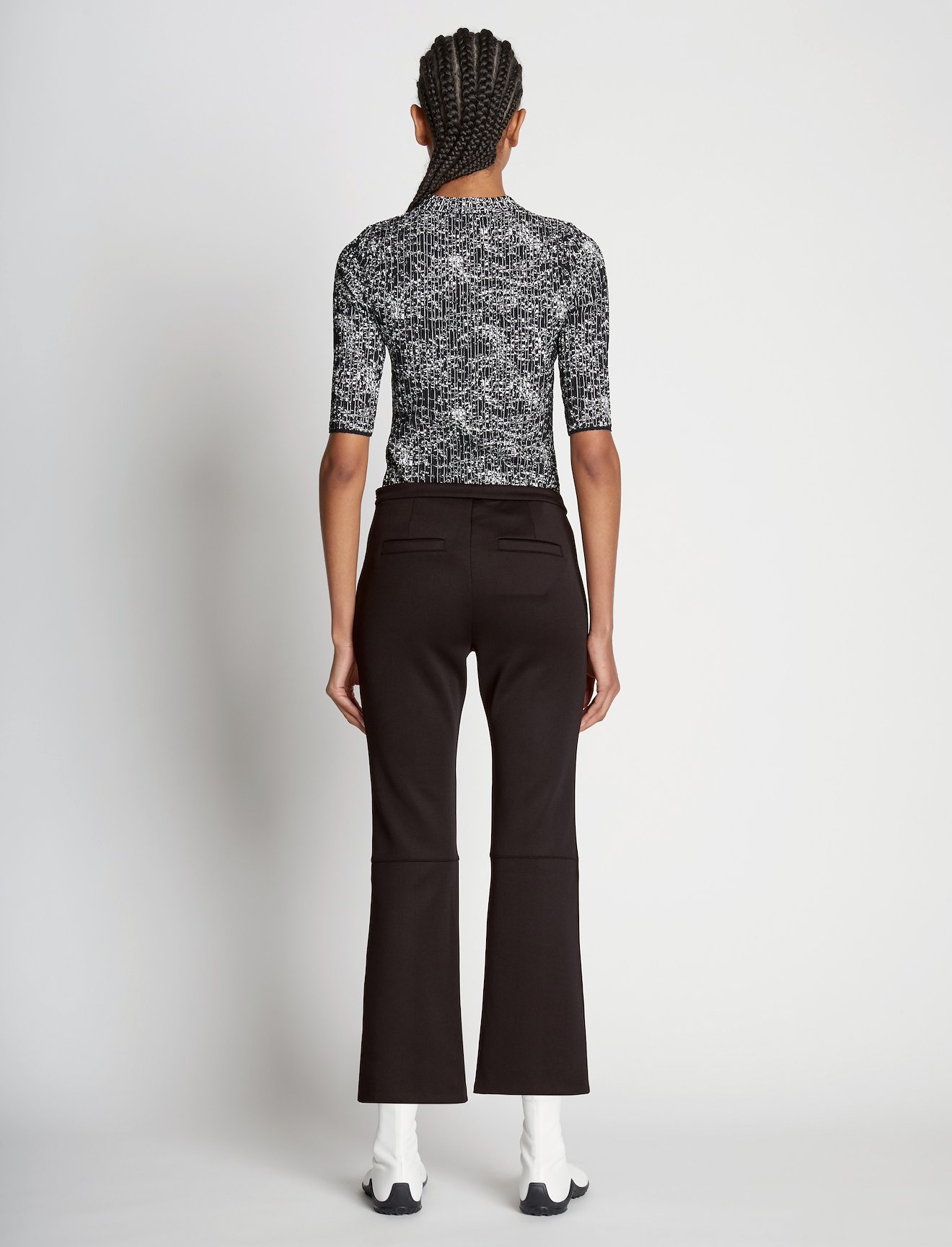 Scuba Cropped Flare Pants #2