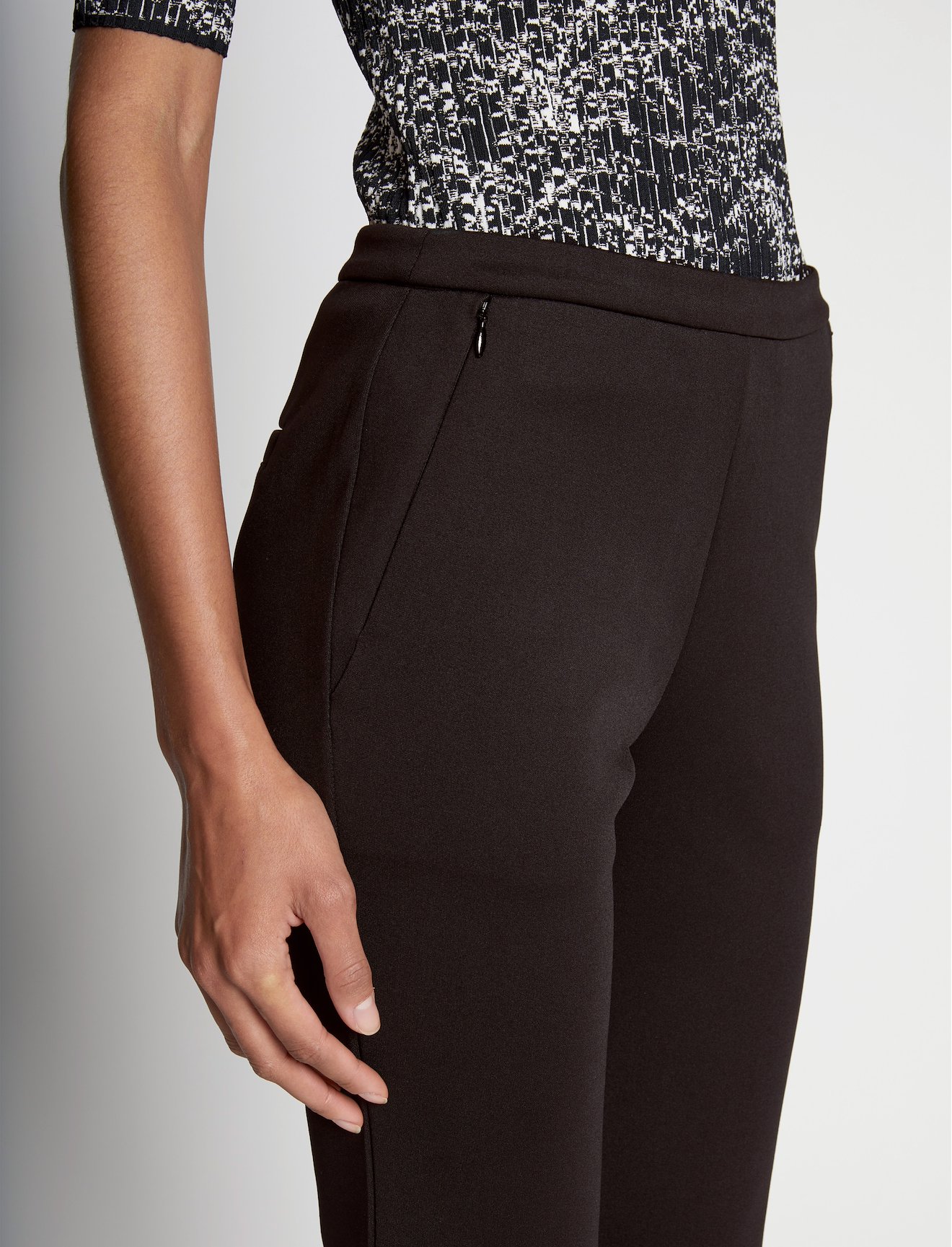 Scuba Cropped Flare Pants #3