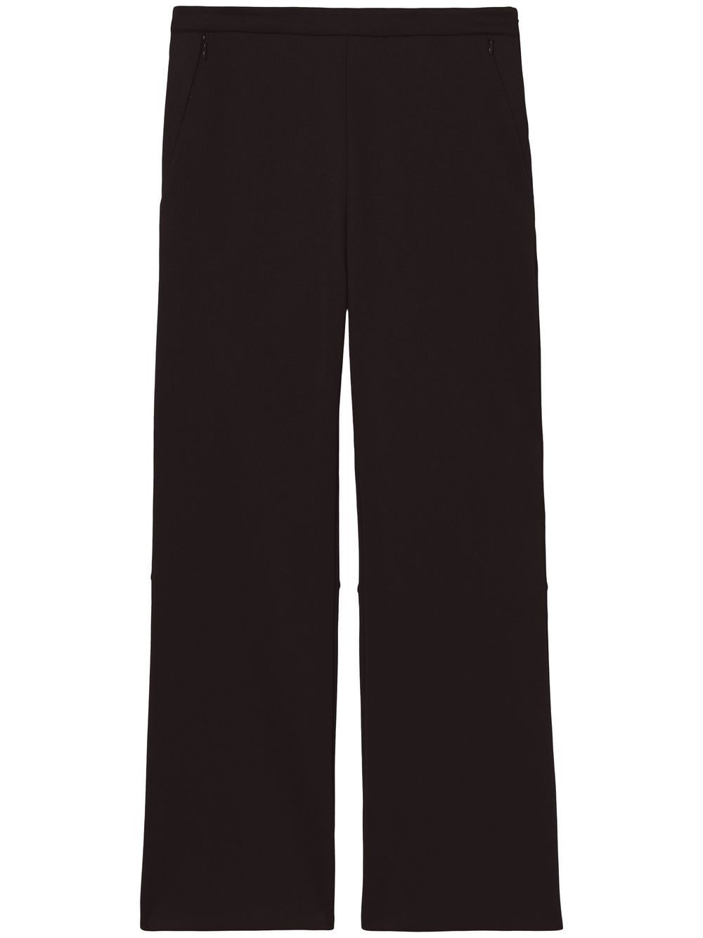 Proenza Schouler White Label Scuba Cropped Flared Trousers In Black