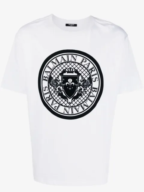 Balmain logo-print cotton T-shirt