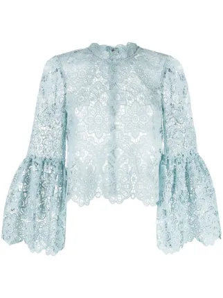 Lace flute 2024 sleeve top