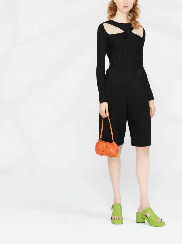 Self-Portrait カットアウト ニットドレス | ブラック | FARFETCH JP