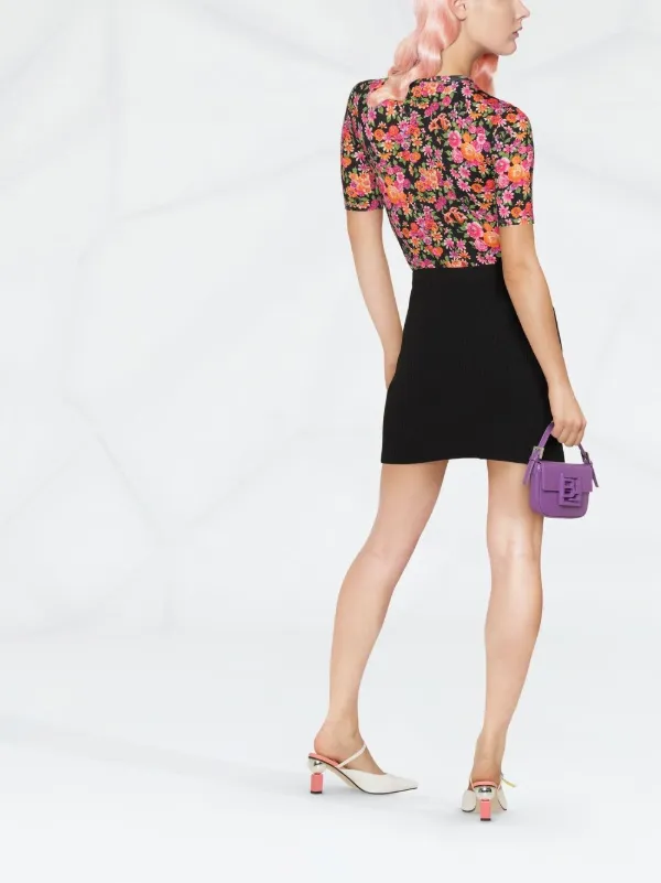 Self-Portrait button-front Pencil Skirt | Black | FARFETCH
