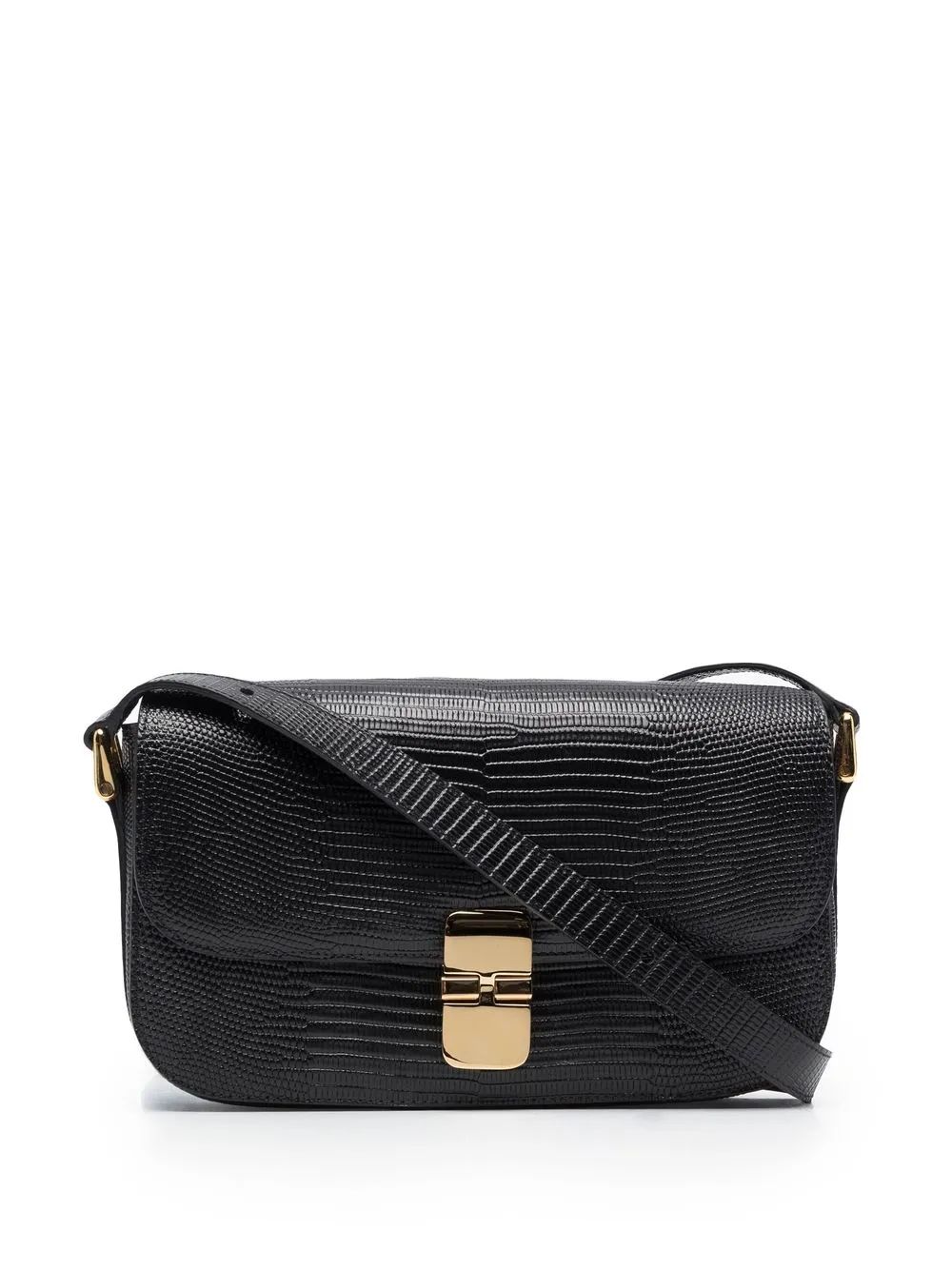 

A.P.C. bolsa de hombro texturizada - Negro