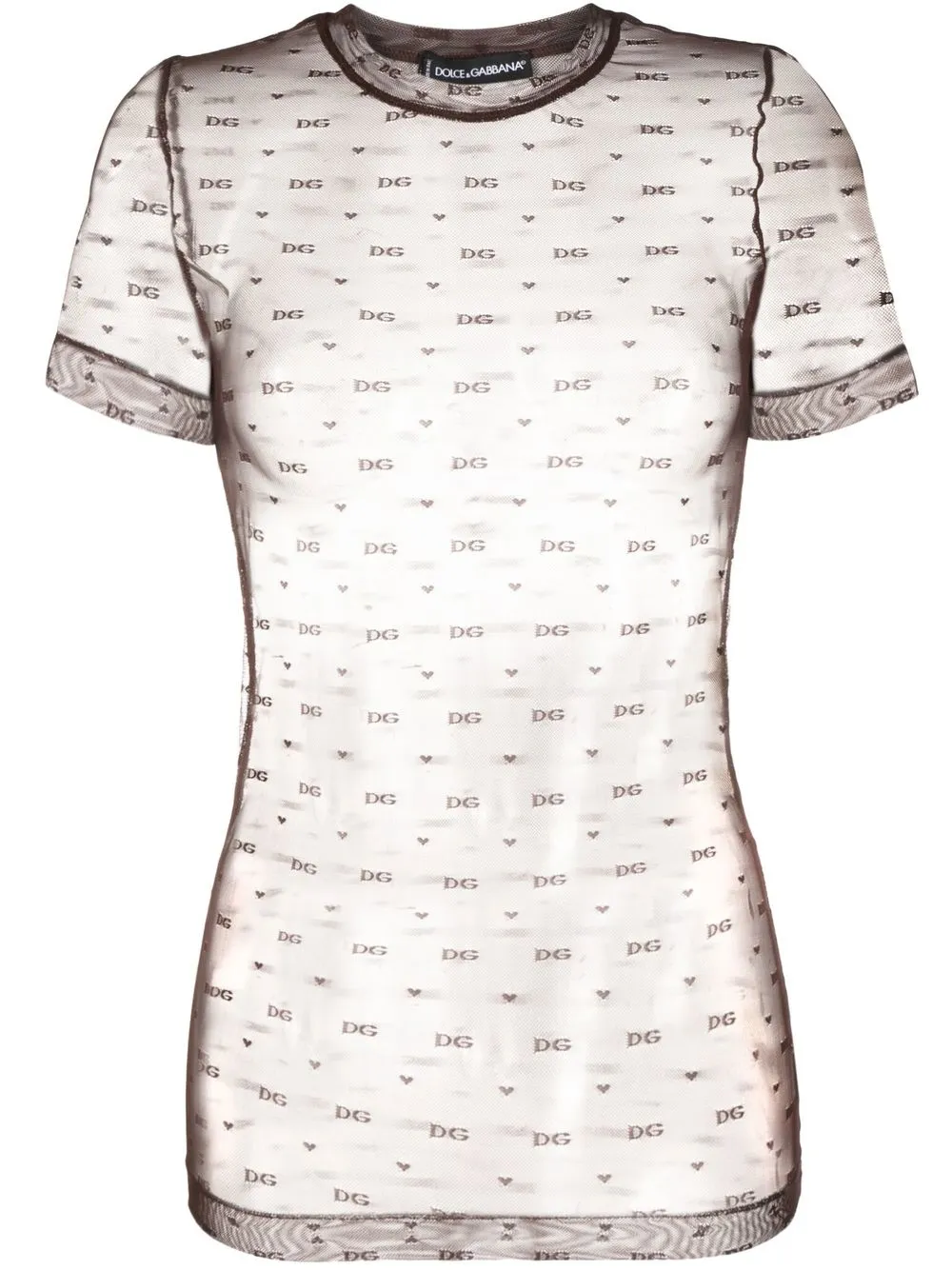 

Dolce & Gabbana playera tipo polo con monograma - Marrón