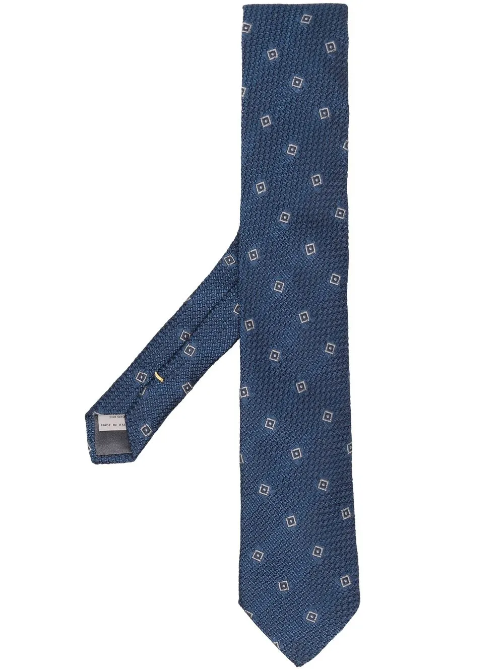

Canali Geometric Fancy silk tie - Blue
