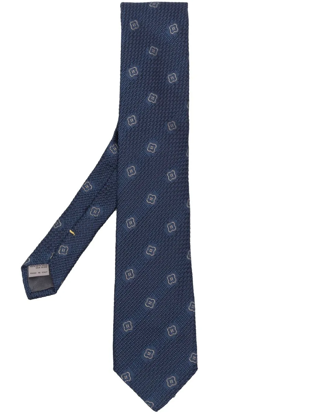 

Canali corbata Geometric de seda - Azul