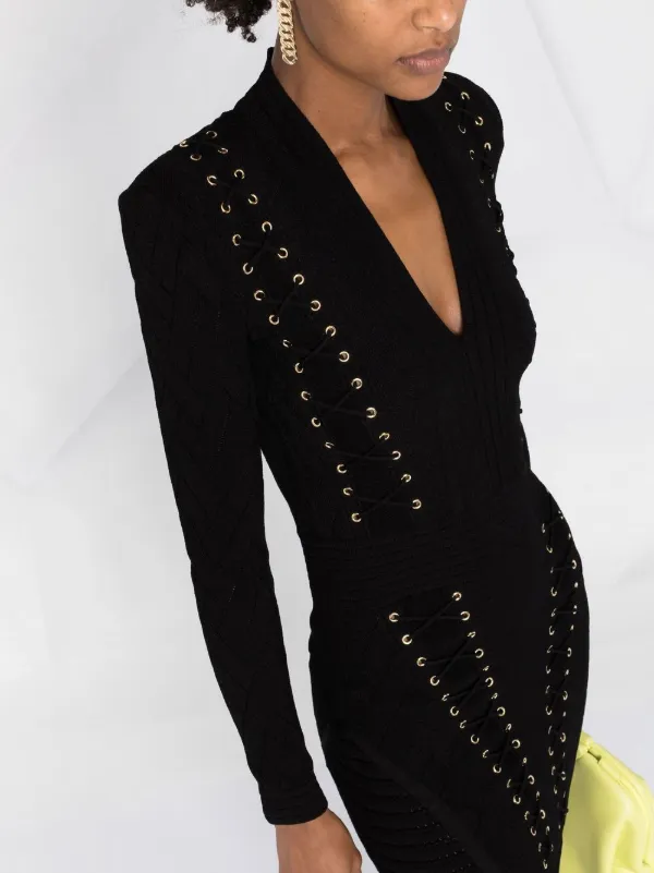 chinese dress ladies Balmain  Balmain Lace Mini Dress in Barcelona or Shop Online Mujer  721-000139 01