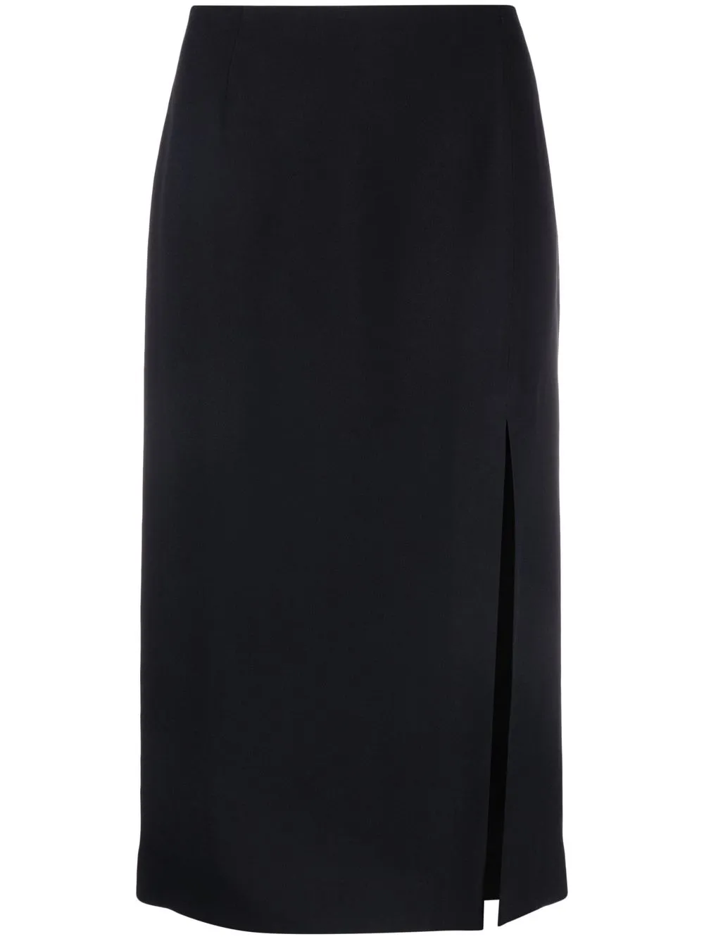 

RED Valentino side slit midi skirt - Black