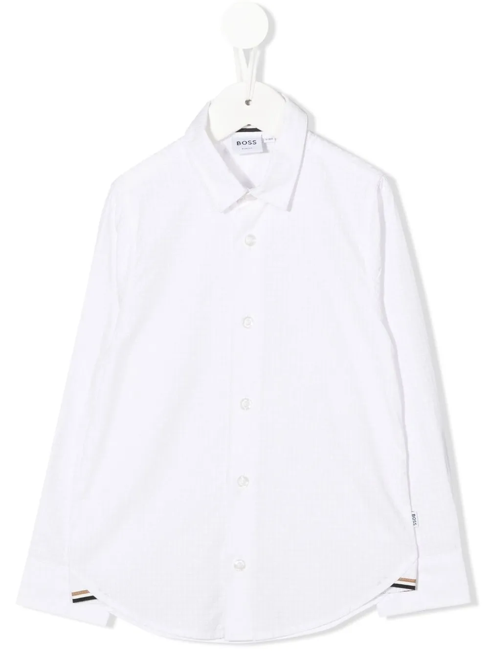 

BOSS Kidswear long-sleeve cotton shirt - White