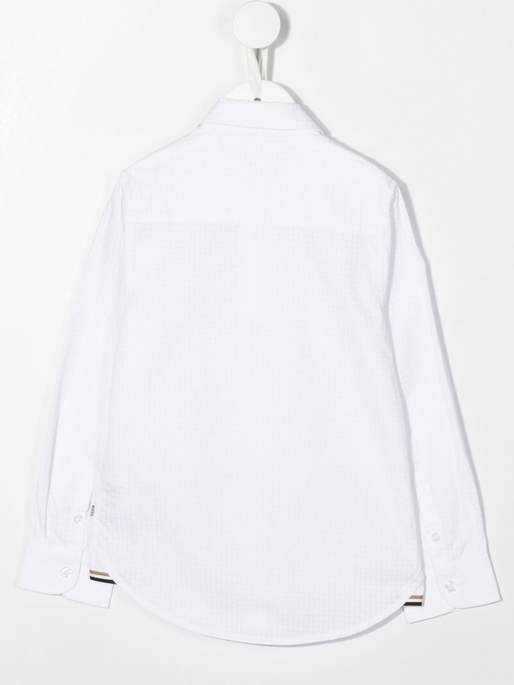 BOSS Kidswear Shirt met lange mouwen - Wit