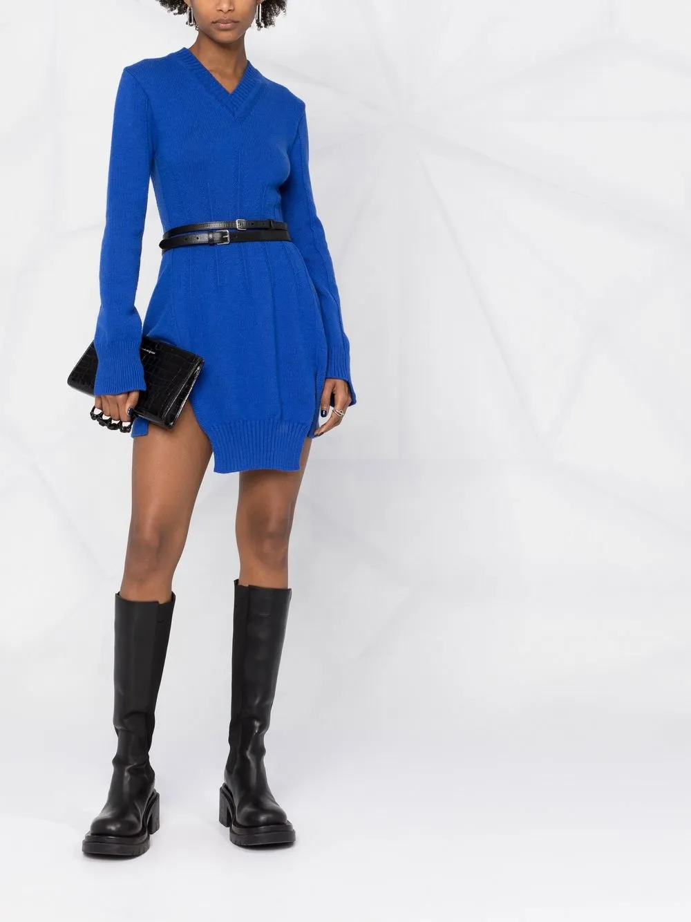 Alexander McQueen Kasjmier jurk - Blauw
