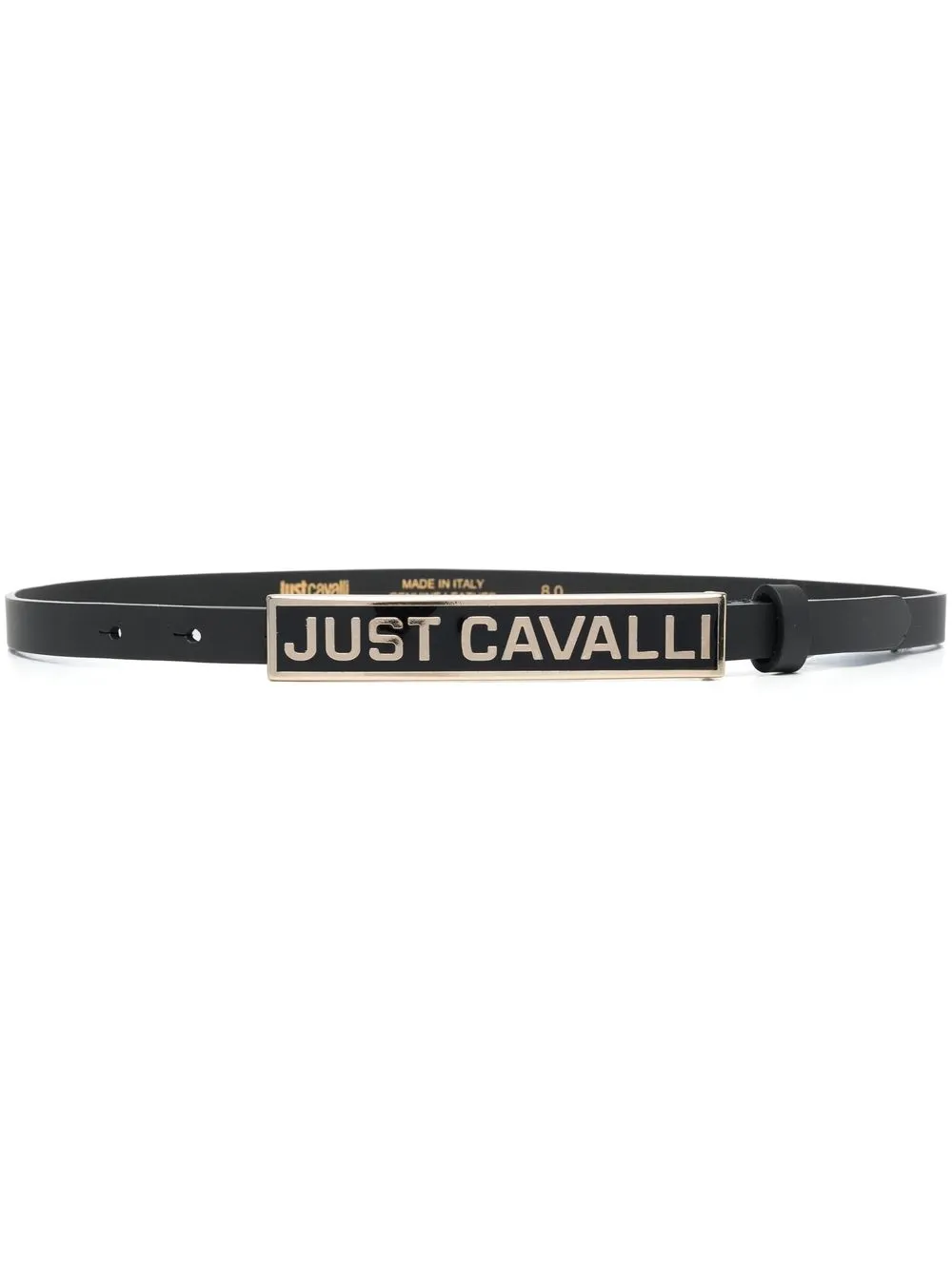 

Just Cavalli cinturón con hebilla del logo - Negro