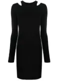 Just Cavalli crystal-embellished minidress - Black