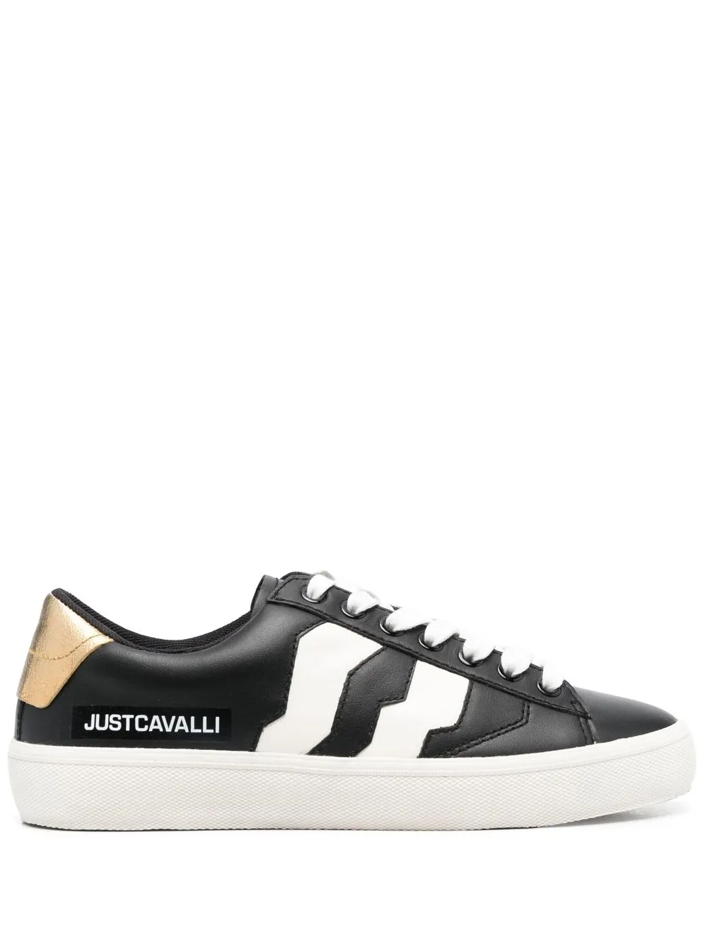 

Just Cavalli logo-print low-top sneakers - Black