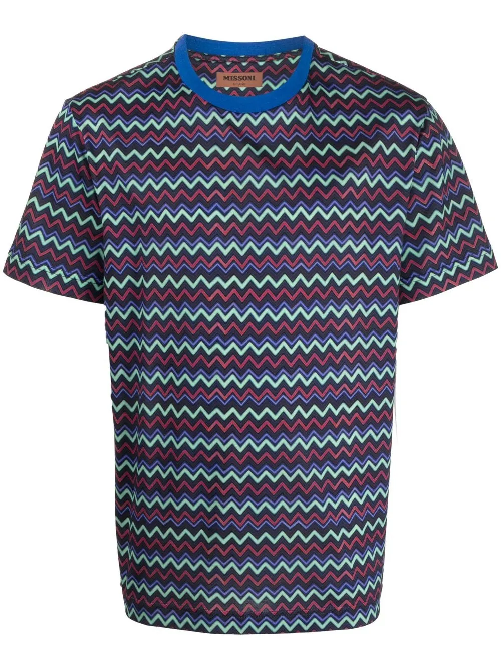 

Missoni playera con estampado en zigzag - Azul