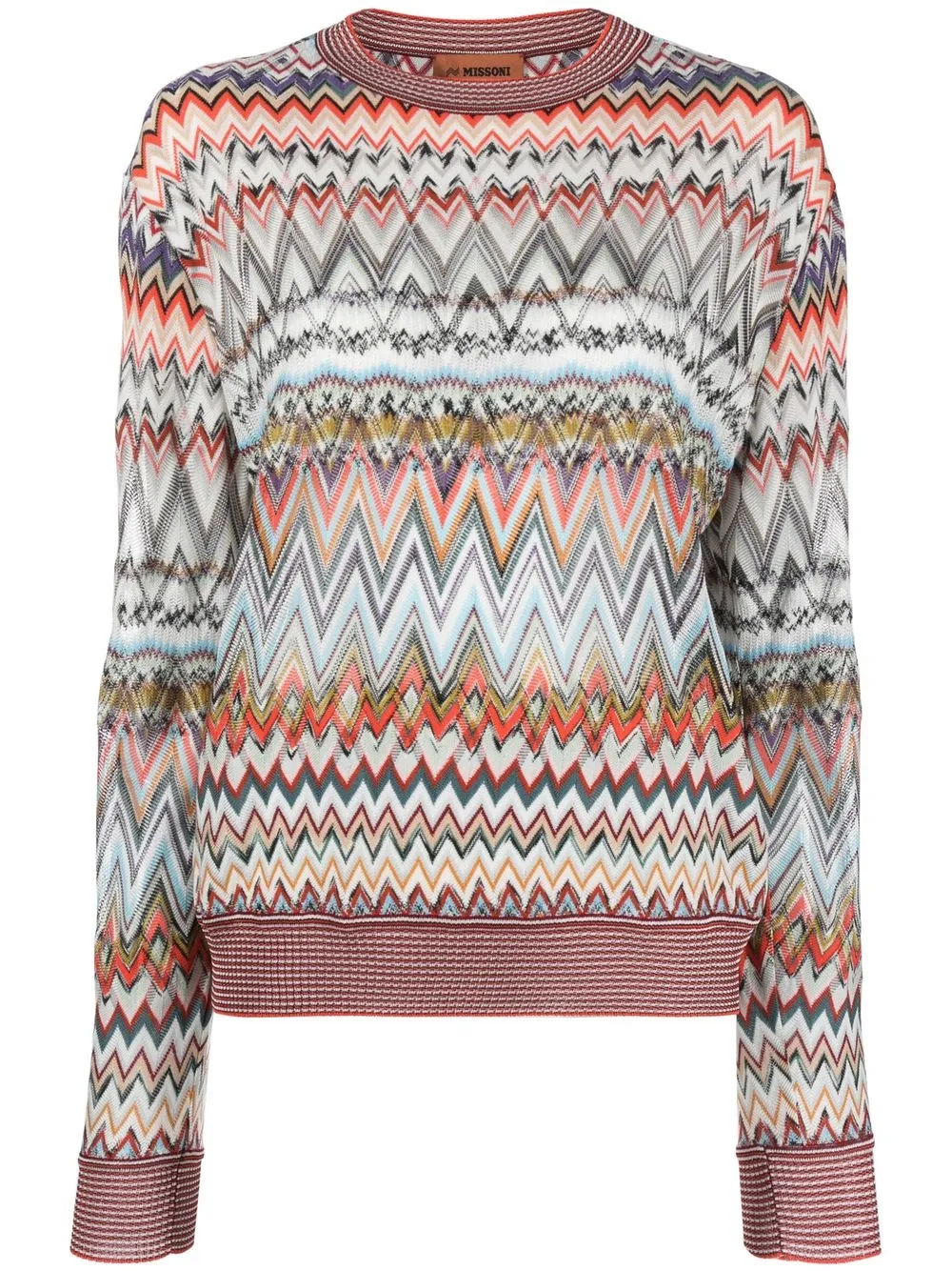 

Missoni zigzag-woven jumper - Red