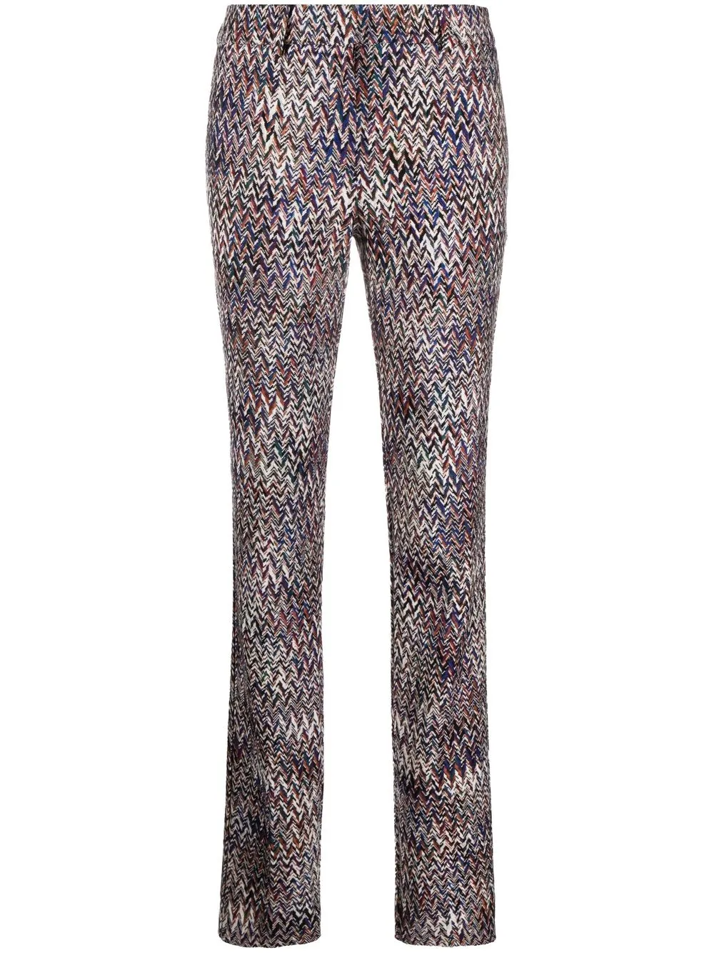 

Missoni pantalones de vestir con tejido en zigzag - Azul