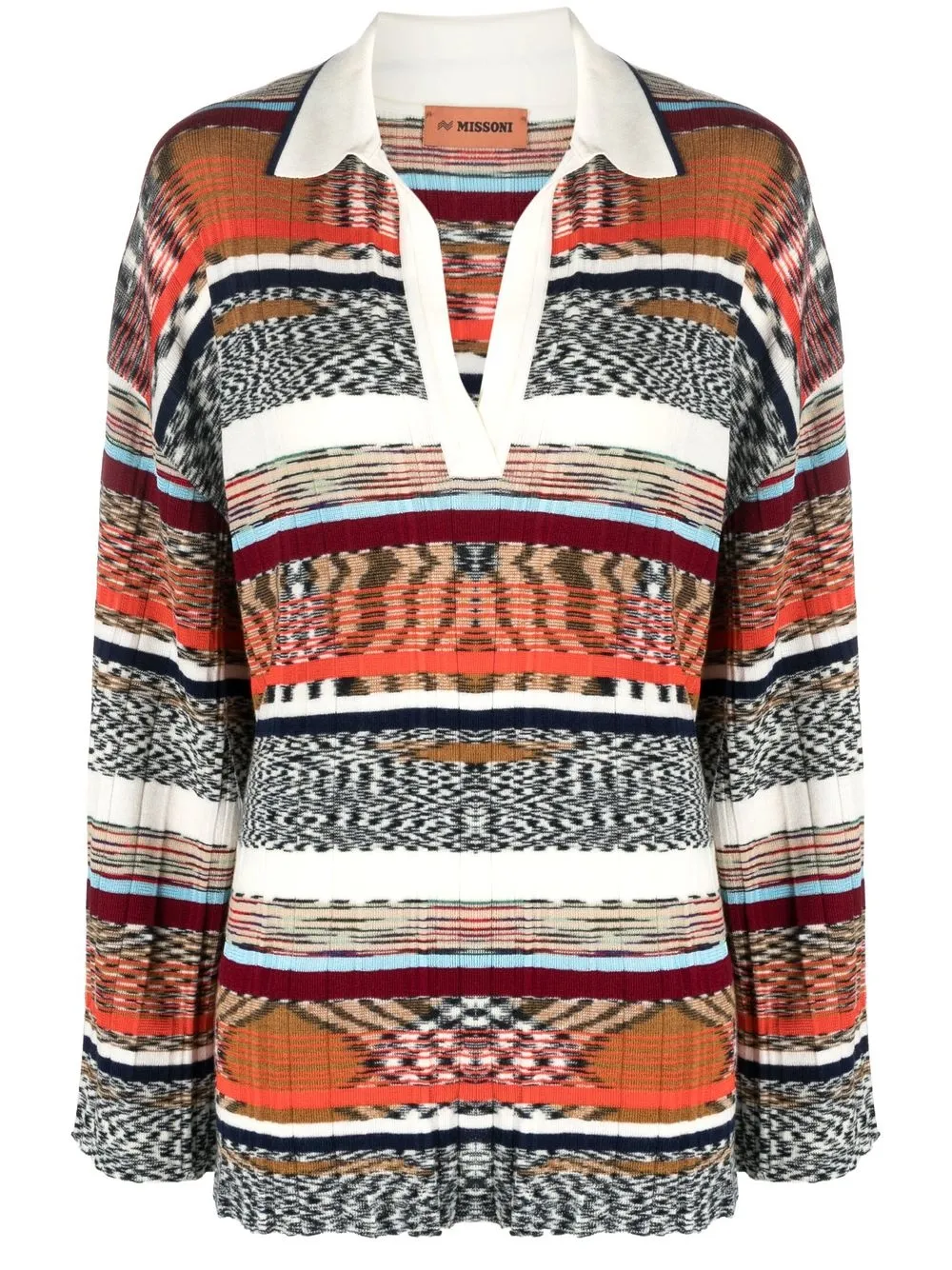 

Missoni camisa de rugby a rayas - Neutro