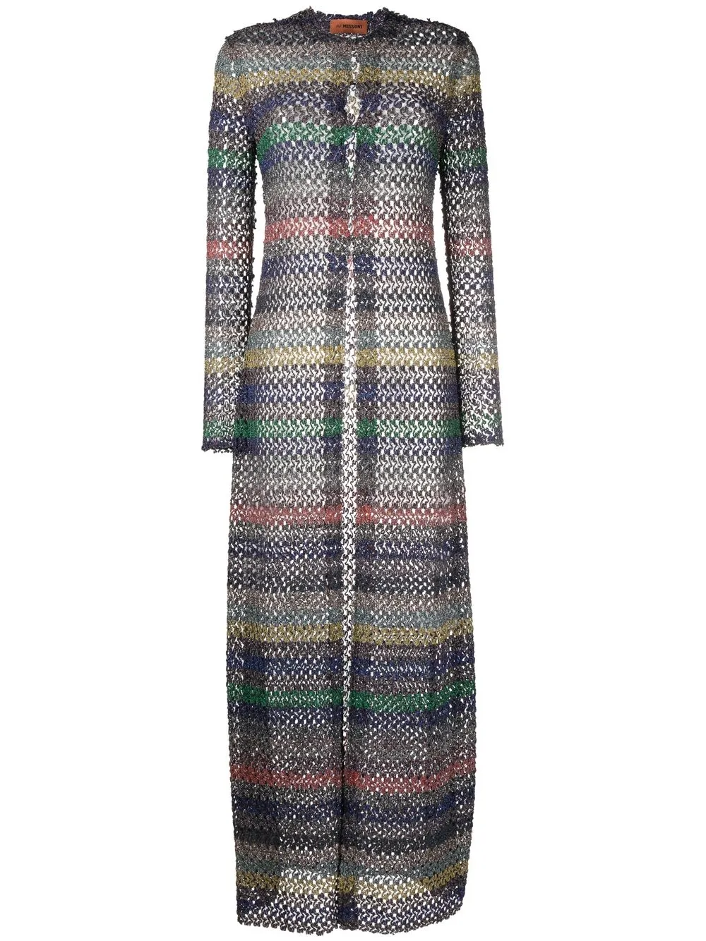 

Missoni cárdigan tejido de crochet - Azul