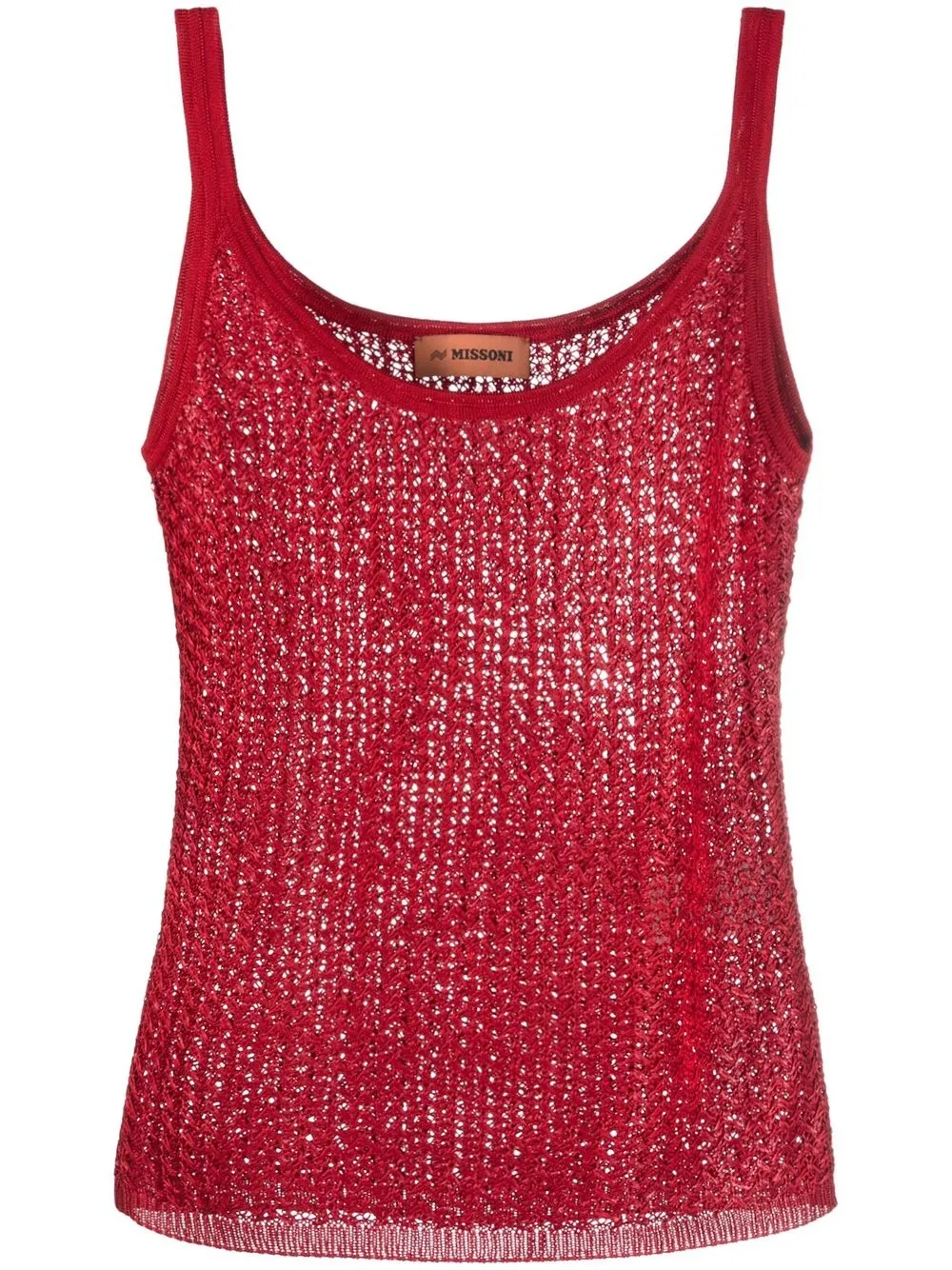 

Missoni open-knit tank top - Red