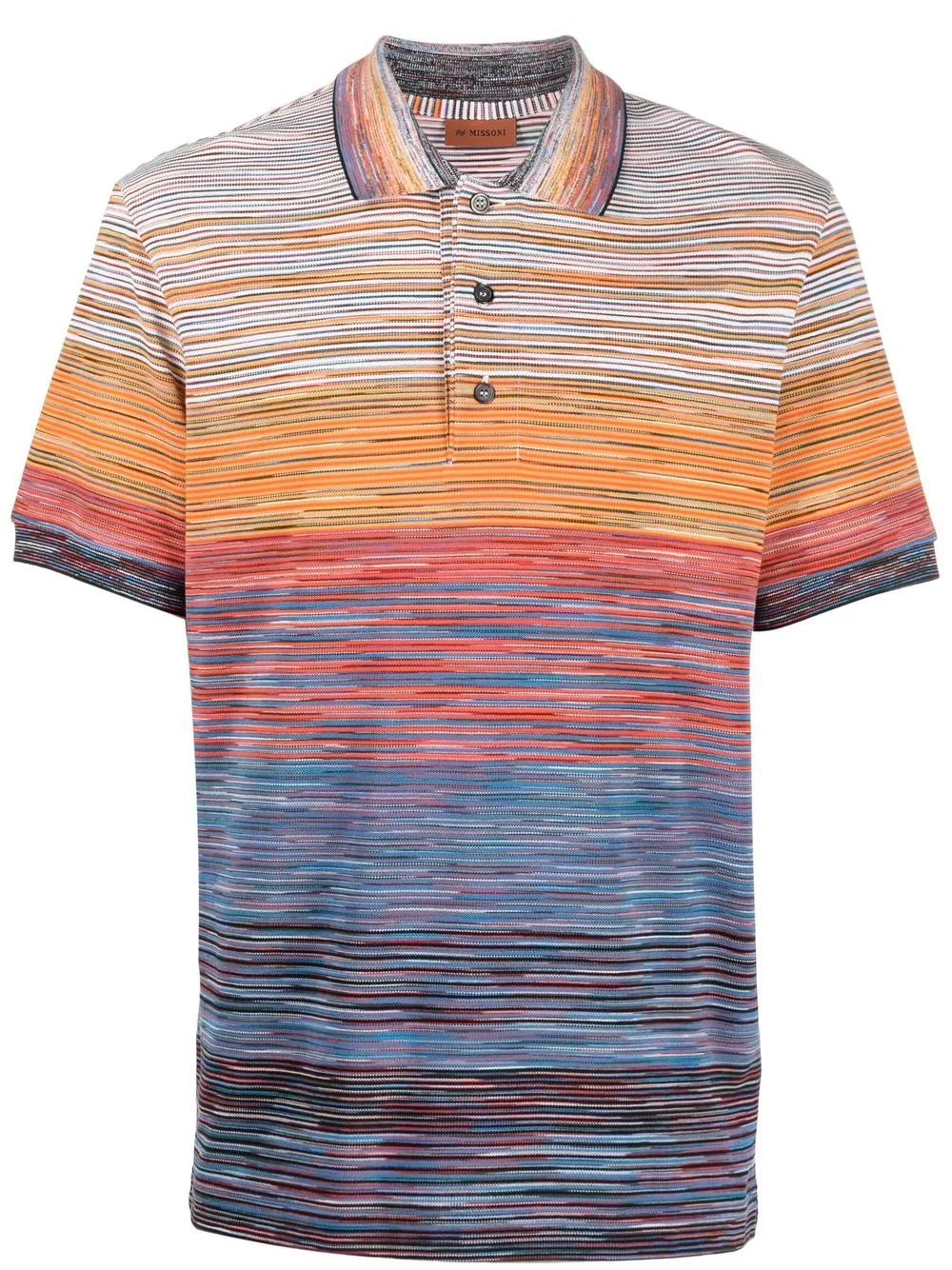 

Missoni playera tipo polo a rayas estampadas - Naranja