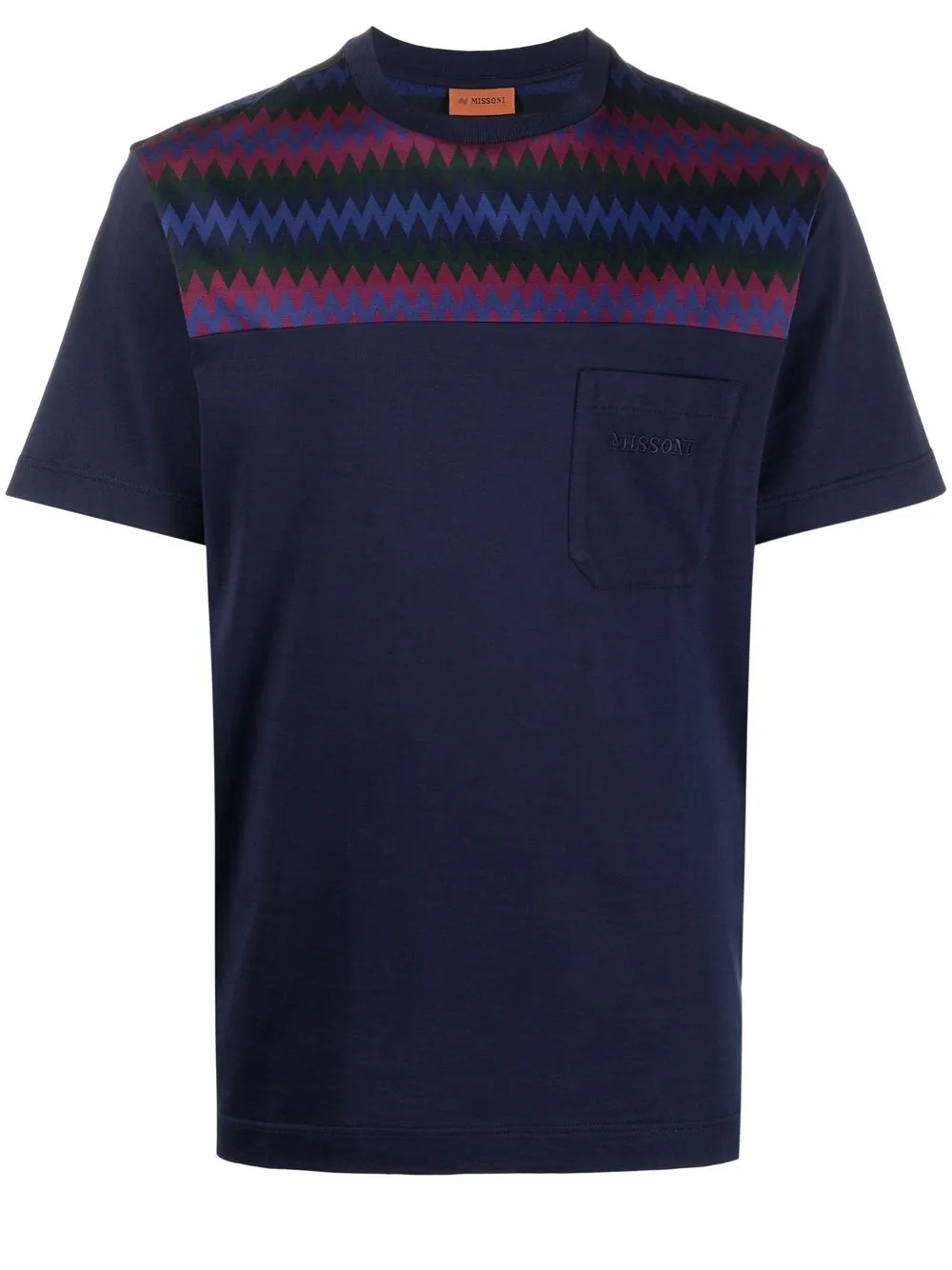 

Missoni playera con motivo en zigzag - Morado