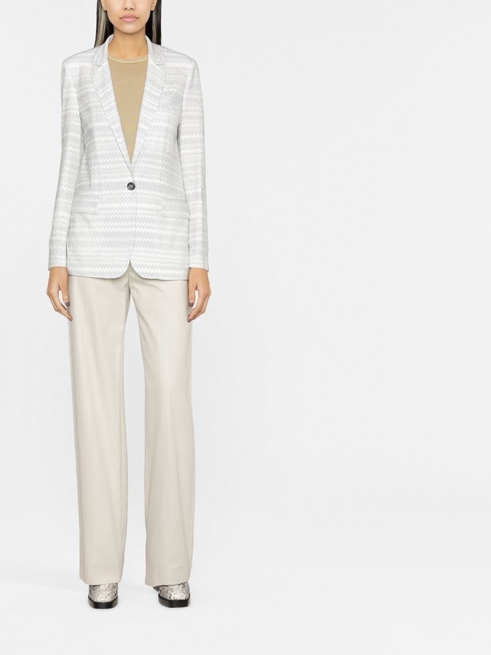 Missoni Blazer met zigzagpatroon - Wit