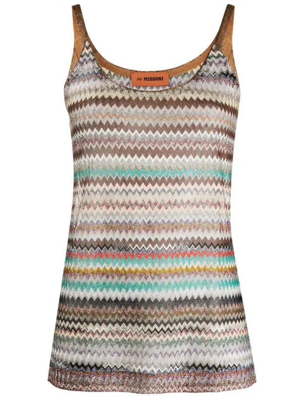 Missoni zigzag-stripe Vest Top - Farfetch