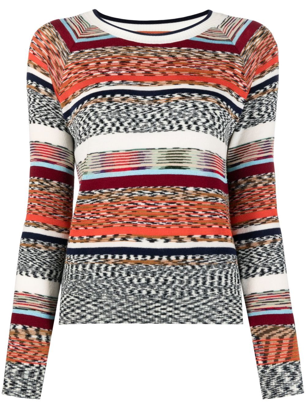 

Missoni abstract-print long-sleeve jumper - Neutrals