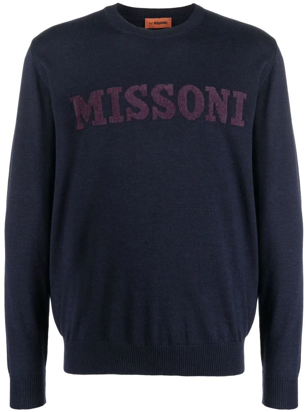 

Missoni suéter con logo en relieve - Azul