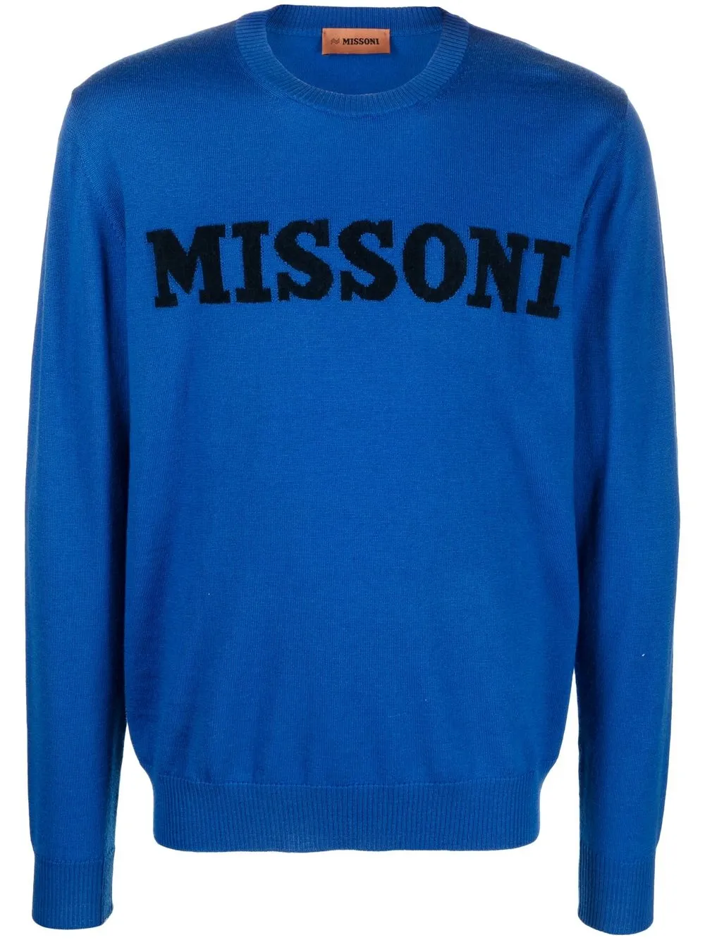 

Missoni suéter tejido con logo texturizado - Azul