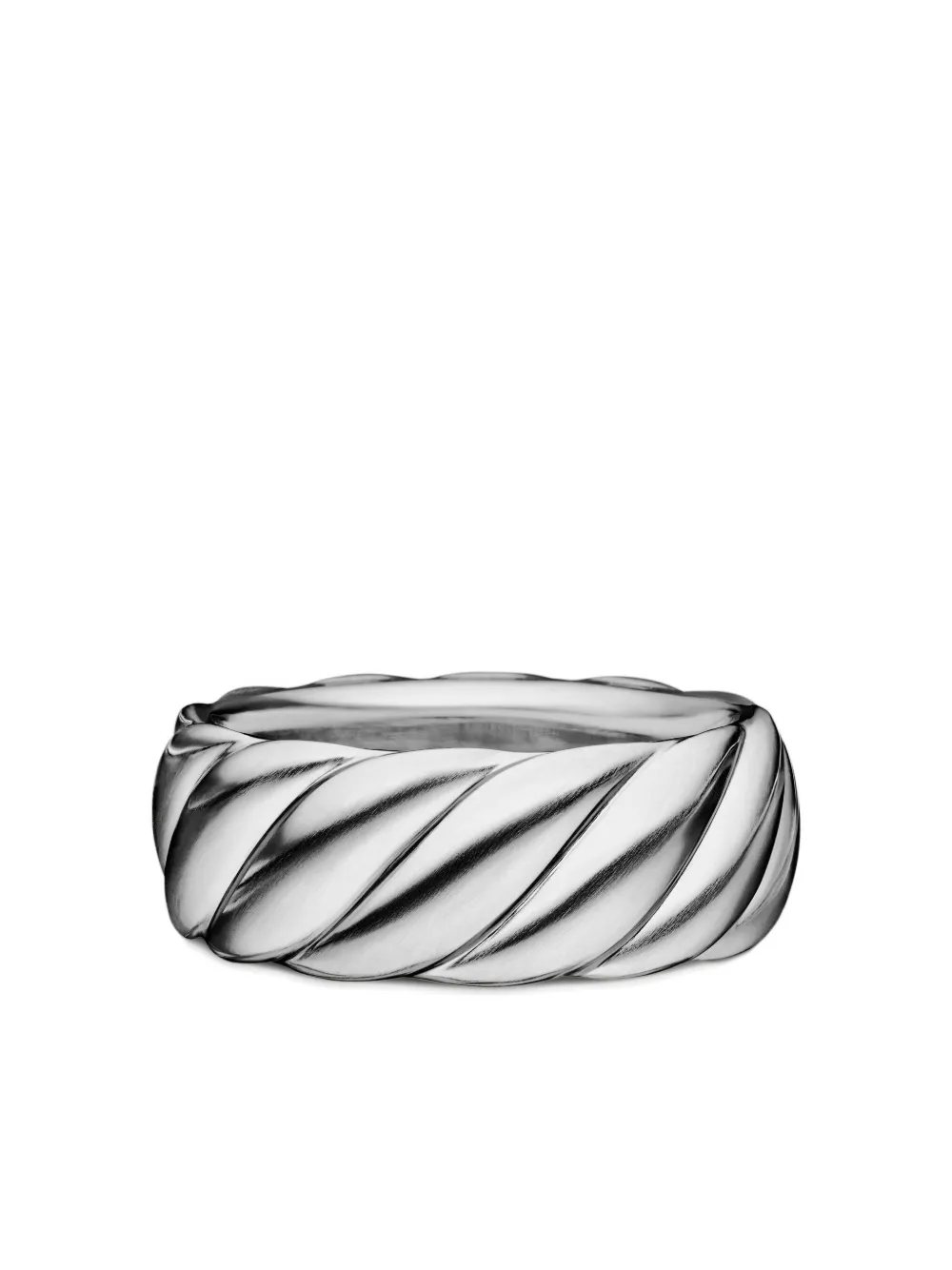 David Yurman Sculpted Cable Contour リング 9mm スターリングシルバー - シルバートーン David Yurman Sculpted Cable Contour リング 9mm スターリングシルバー - シルバートーン