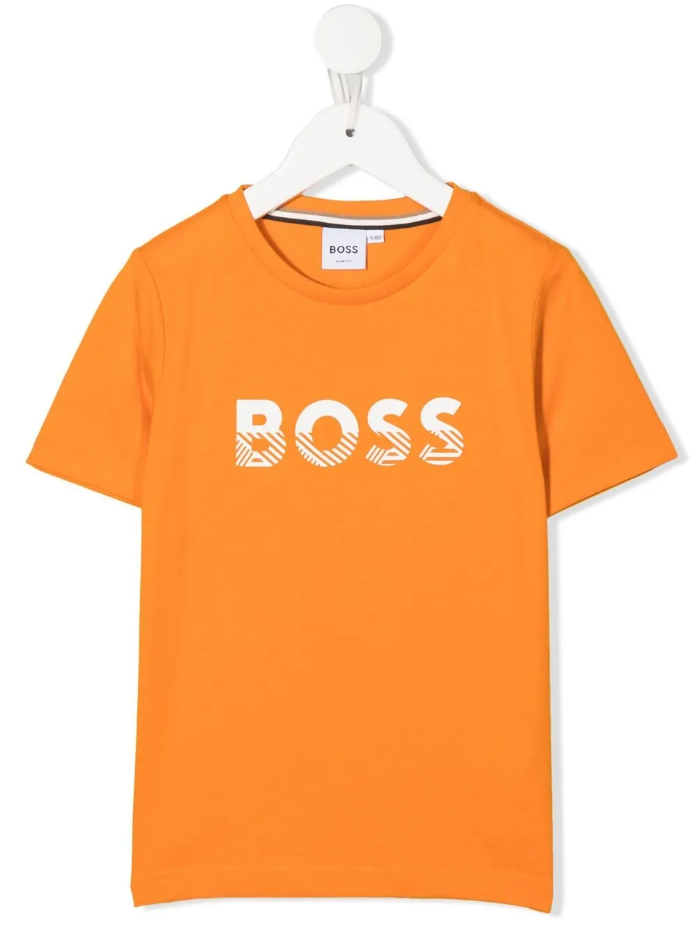 

BOSS Kidswear playera con logo estampado - Naranja