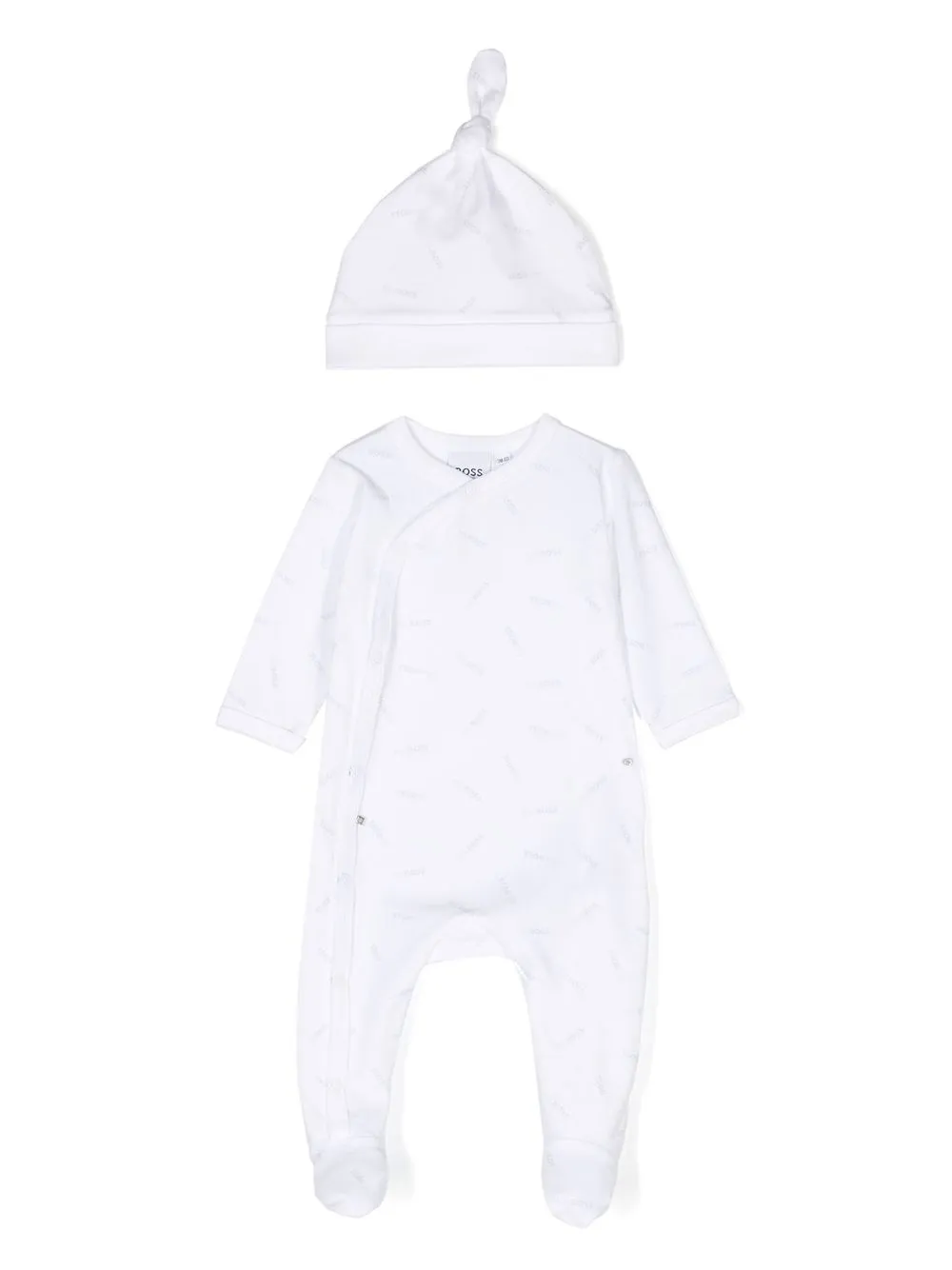 

BOSS Kidswear long-sleeve babygrow set - White