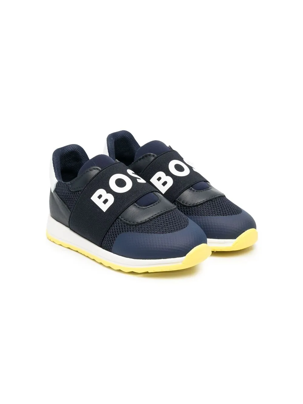 

BOSS Kidswear logo-print slip-on trainers - Blue