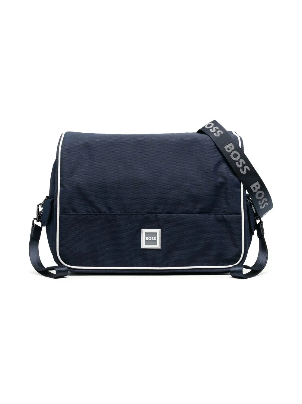 

BOSS Kidswear mochila tipo mensajero con logo - Azul
