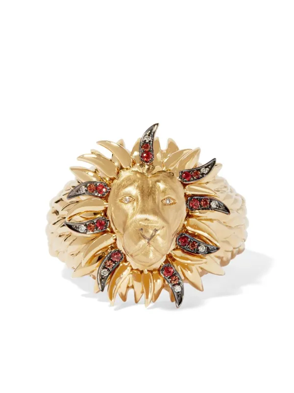 Real gold lion on sale ring