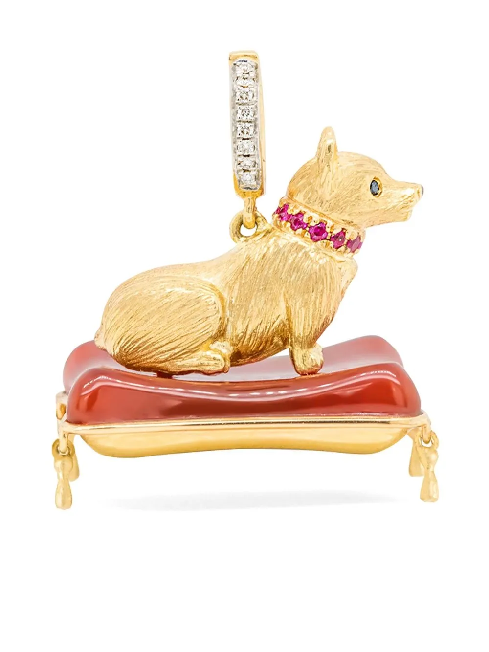 

Annoushka collar con dije Corgi en oro amarillo de 18kt - Dorado