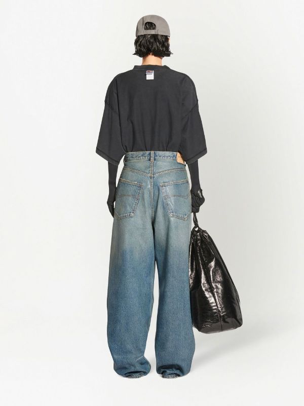 Balenciaga wide-leg Jeans - Farfetch