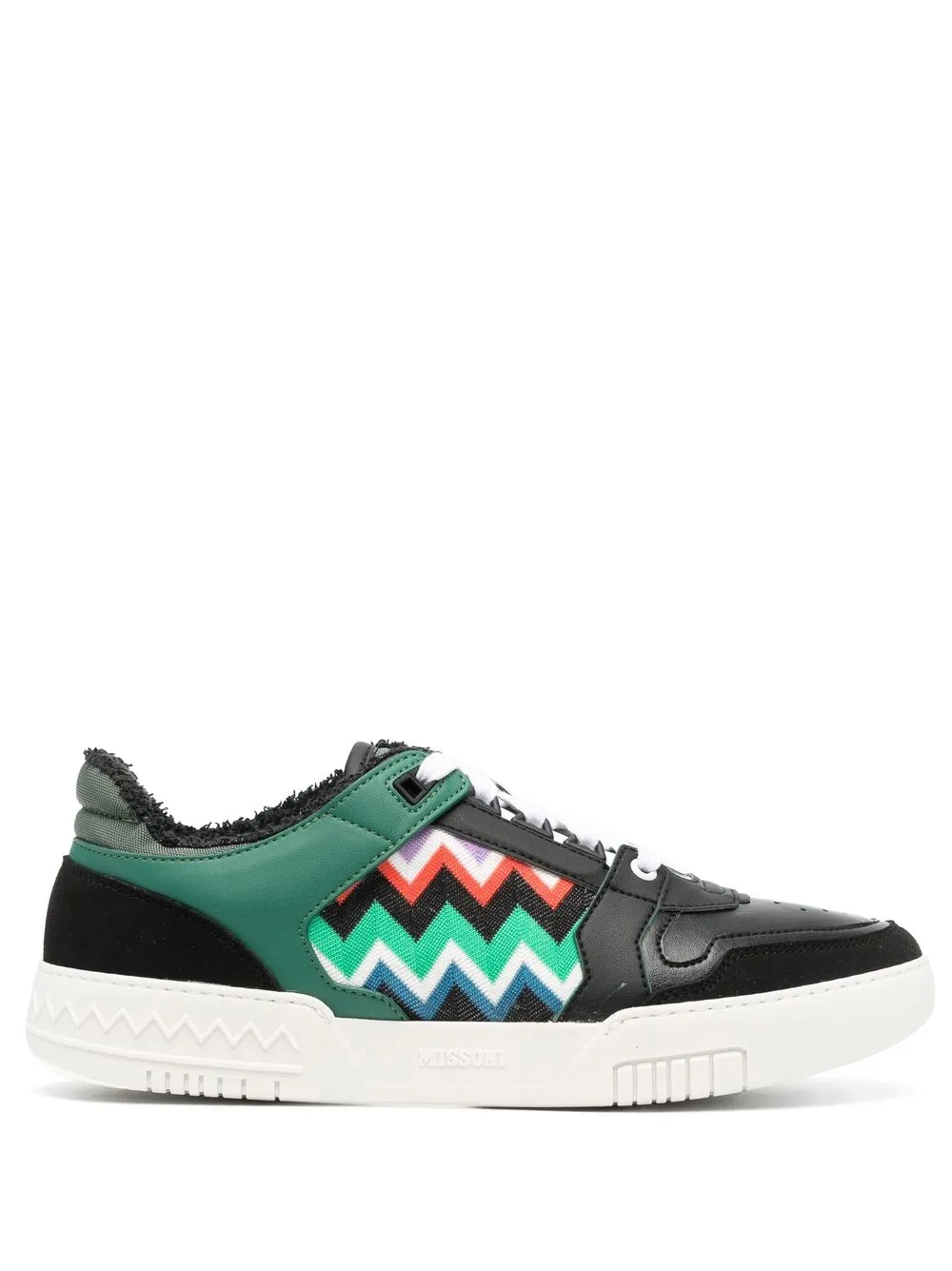 

Missoni tenis bajos con motivo en zigzag - Negro