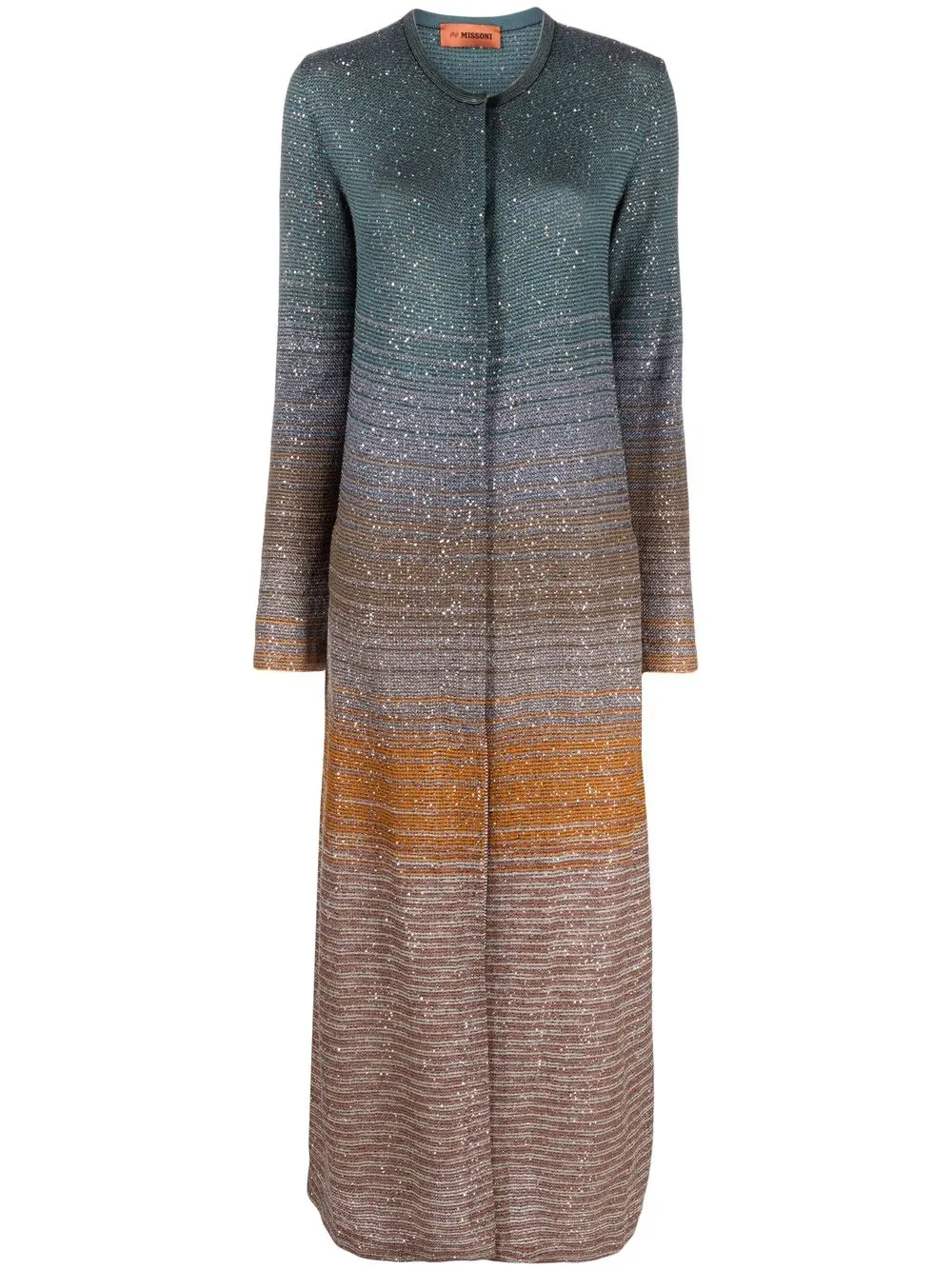 

Missoni sequin-embellished gradient-effect knitted dress - Green