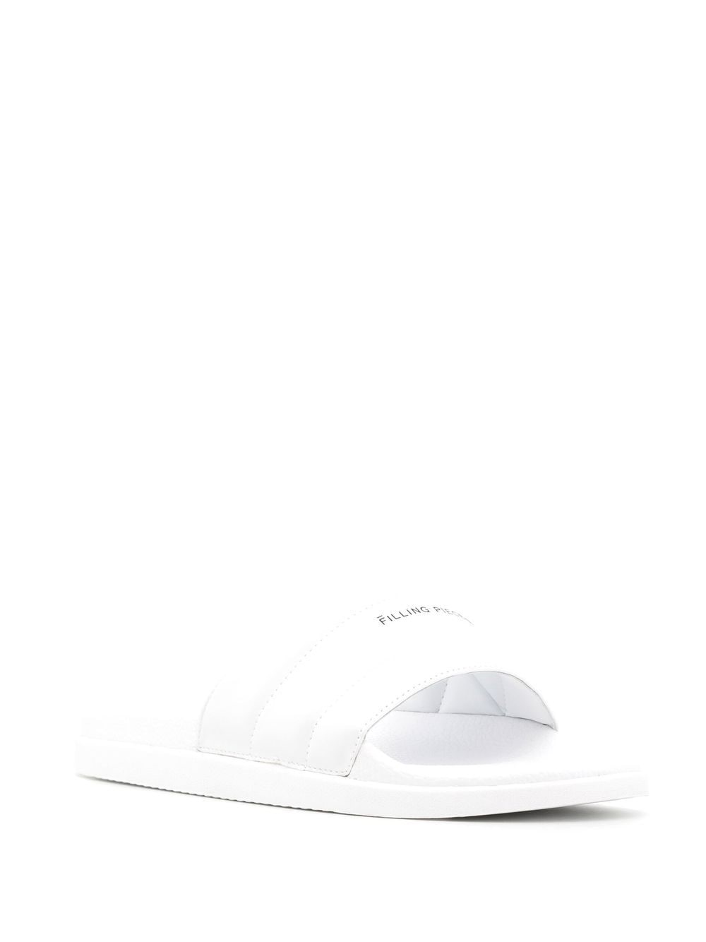 Filling Pieces Slippers met logoprint - Wit