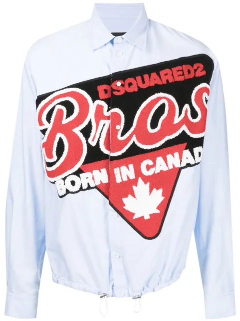 DSQUARED2 Hemd mit Logo-Patch