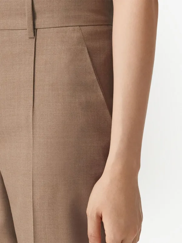 Burberry ワイドパンツ | ニュートラル | FARFETCH JP
