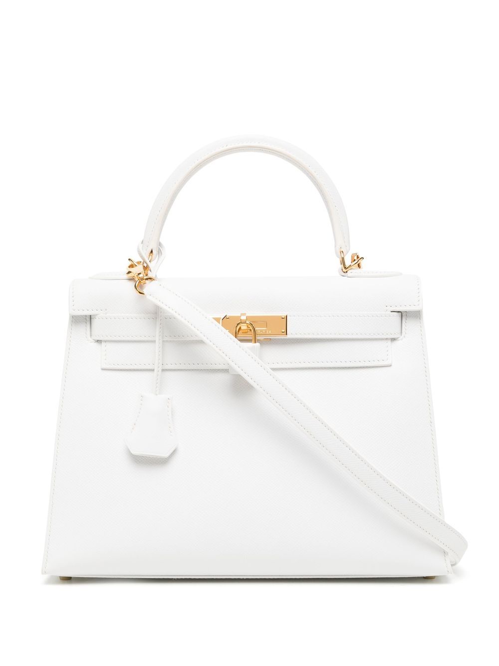 

Hermès bolsa Kelly Séllier 28 pre-owned - Blanco