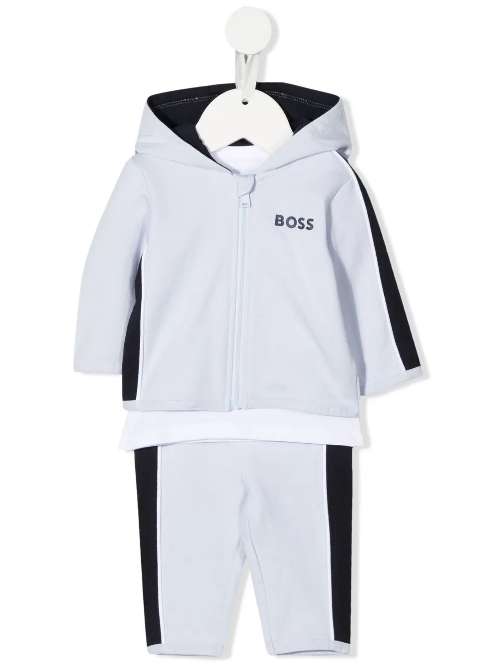 

BOSS Kidswear traje deportivo con logo estampado - Azul