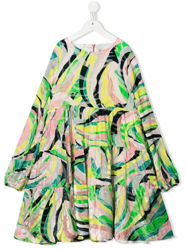 PUCCI Junior グラフィック ワンピース - Farfetch