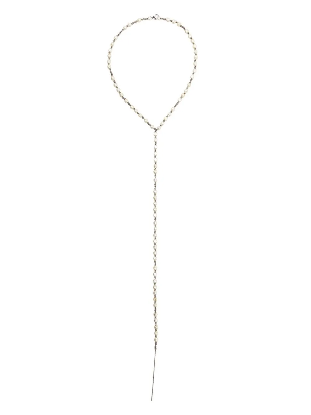 

Jean Francois Mimilla collar de perlas con detalles - Blanco